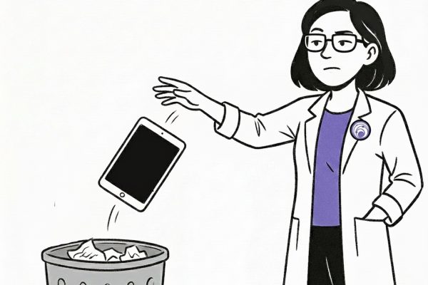 teacher- throwing - ipad